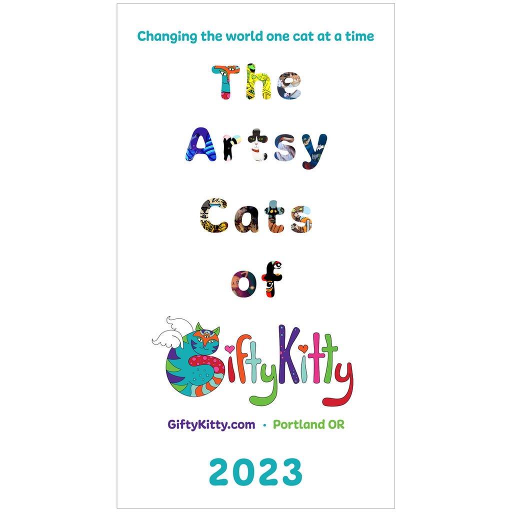 The Artsy Cats of GiftyKitty 2023 - Wall Calendar