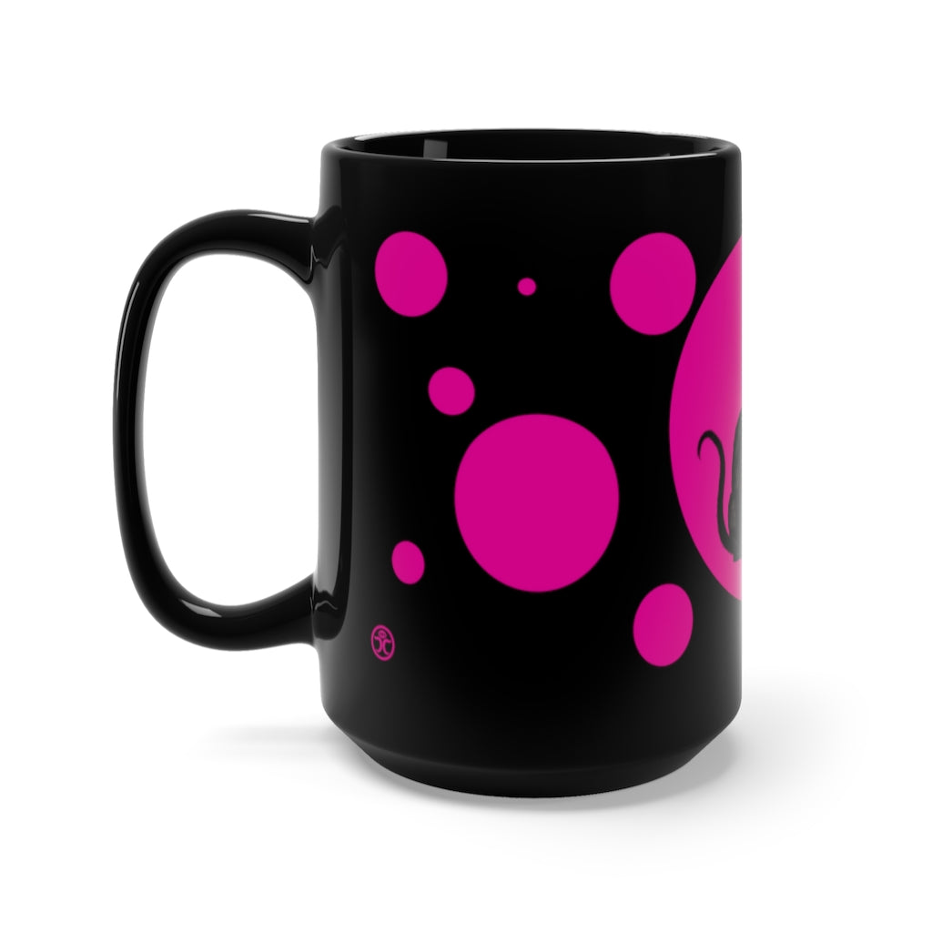 Mangus The Black Cat - 15oz Black Mug