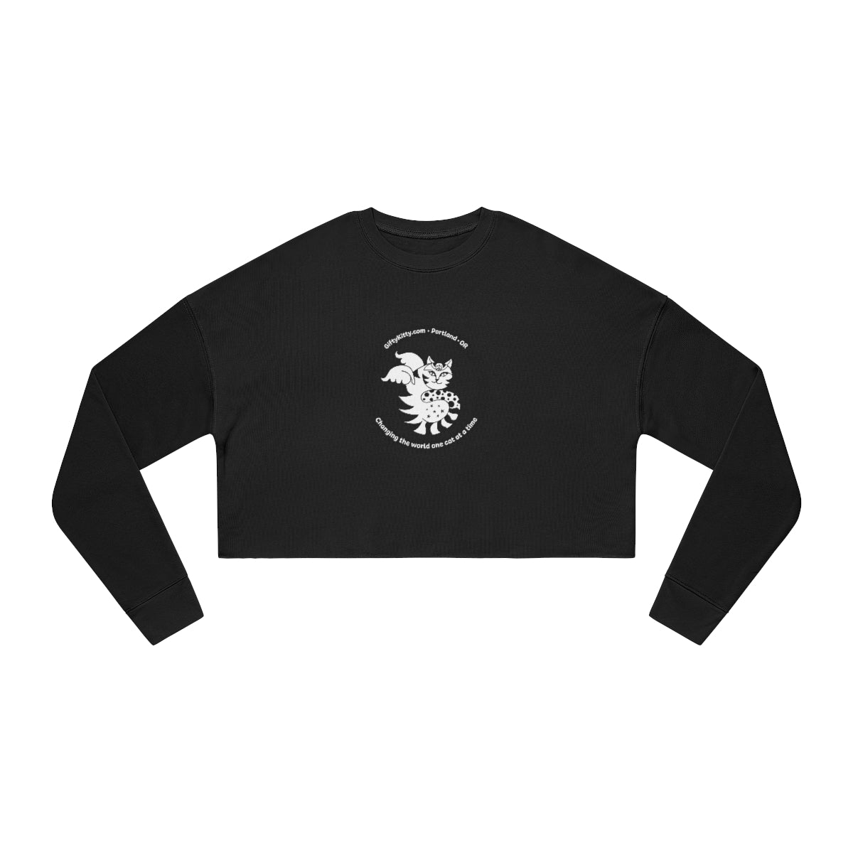  Black Crop Sweater