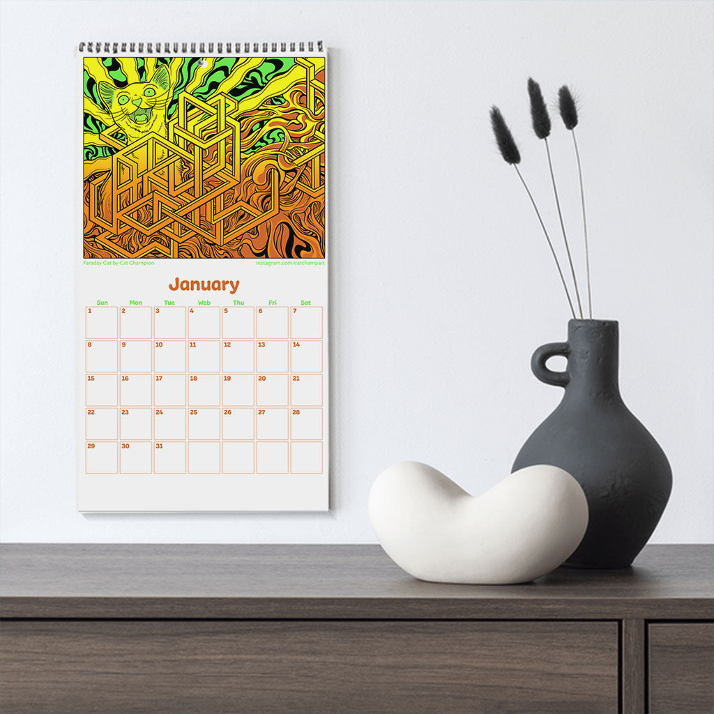 The Artsy Cats of GiftyKitty 2023 - Wall Calendar
