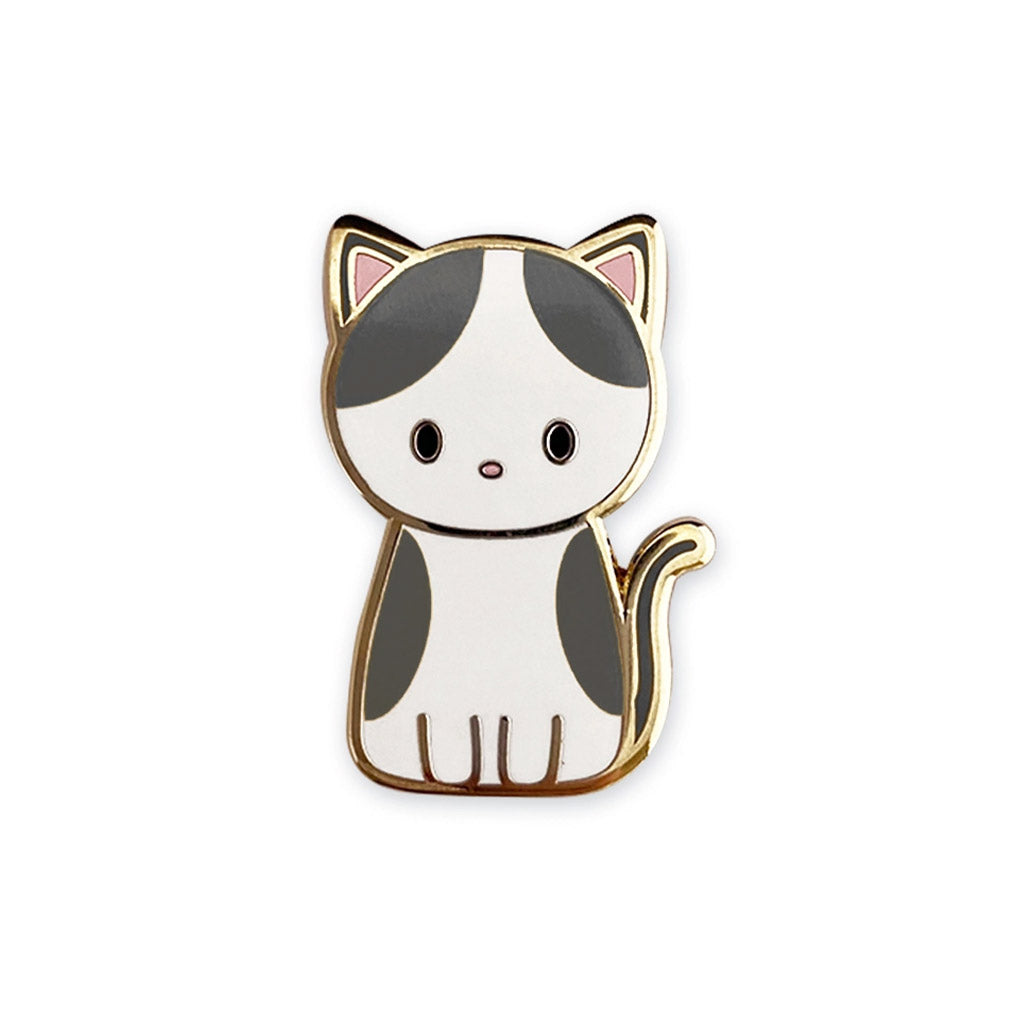 Gray Spotted Cat - Enamel Pin