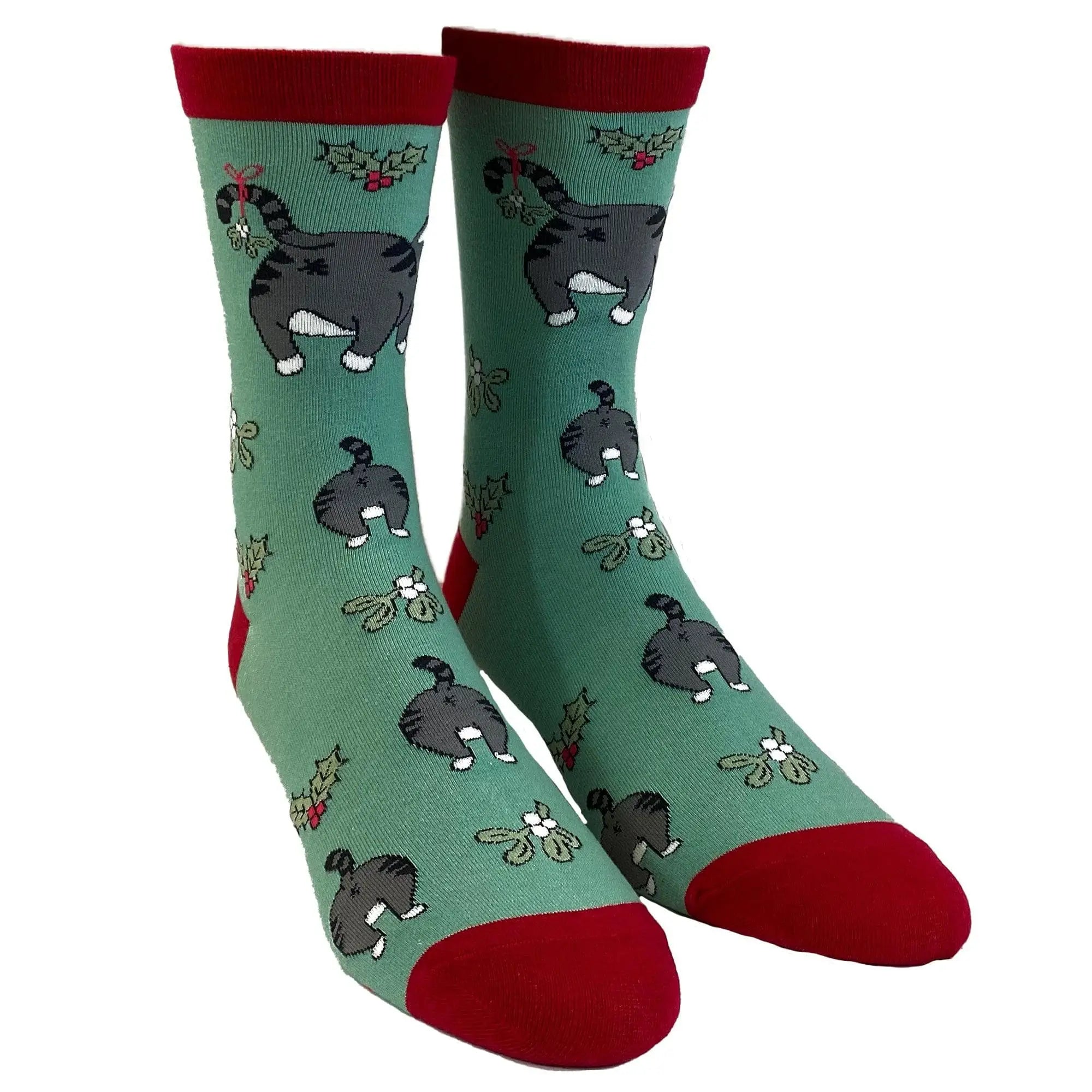 Cat Butt Mistletoe - Socks