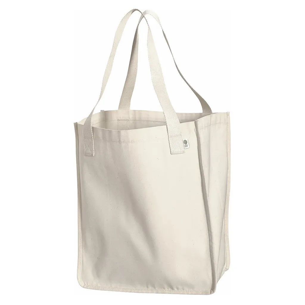 Natural White Organic Cotton Tote Bag.