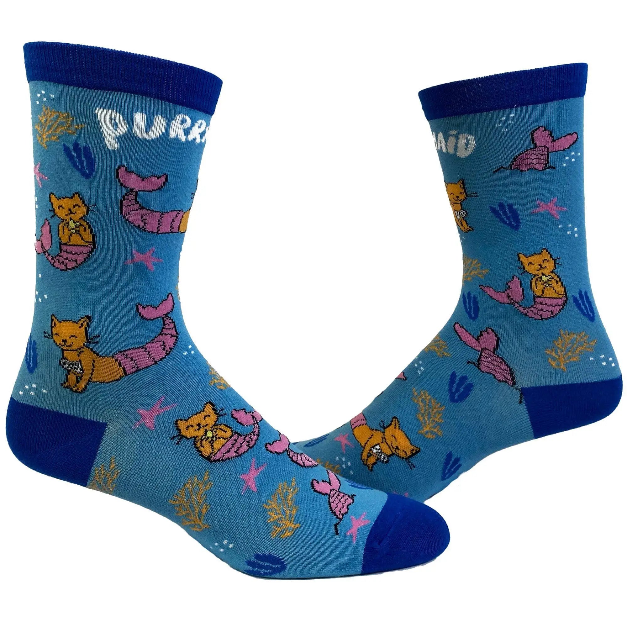 Tabby Purrmaid Cat - Sock