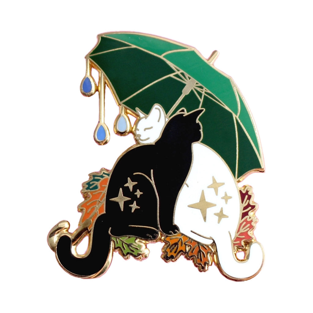 Umbrella Cats - Enamel Pin