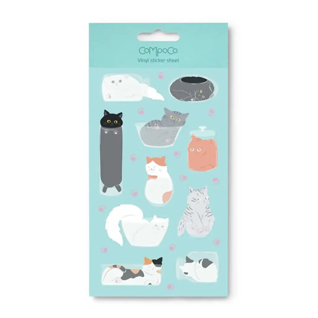 Cats In Containers - Sticker Sheet