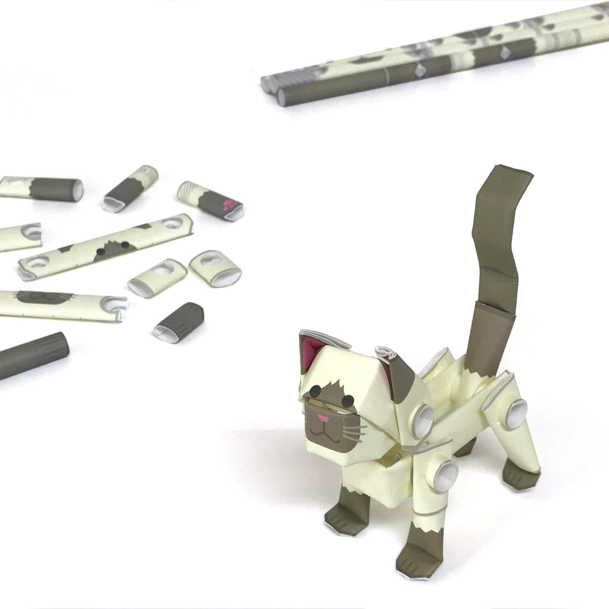 Siamese Cat - Paper Craft Kit