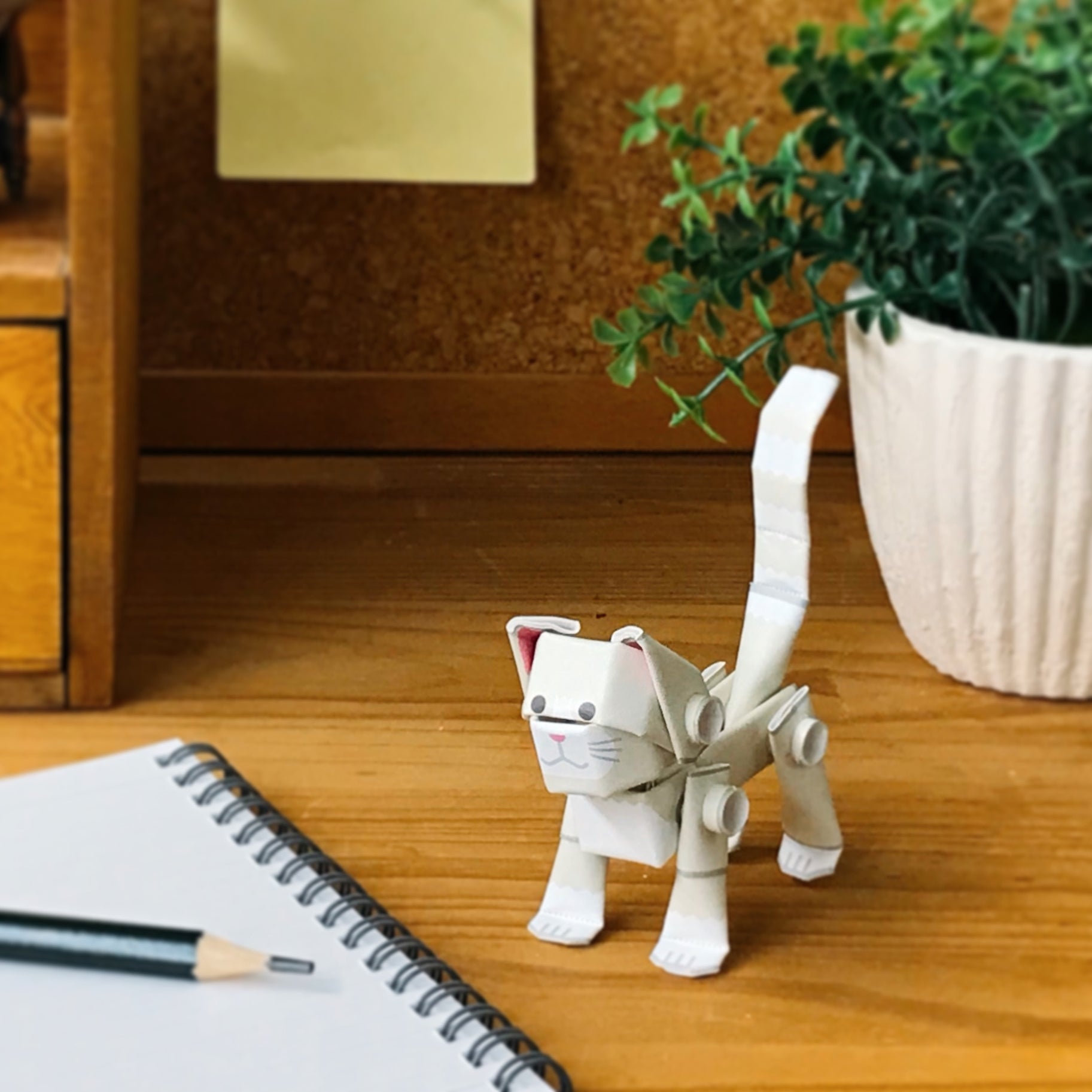 White Cat - Paper Craft Kit