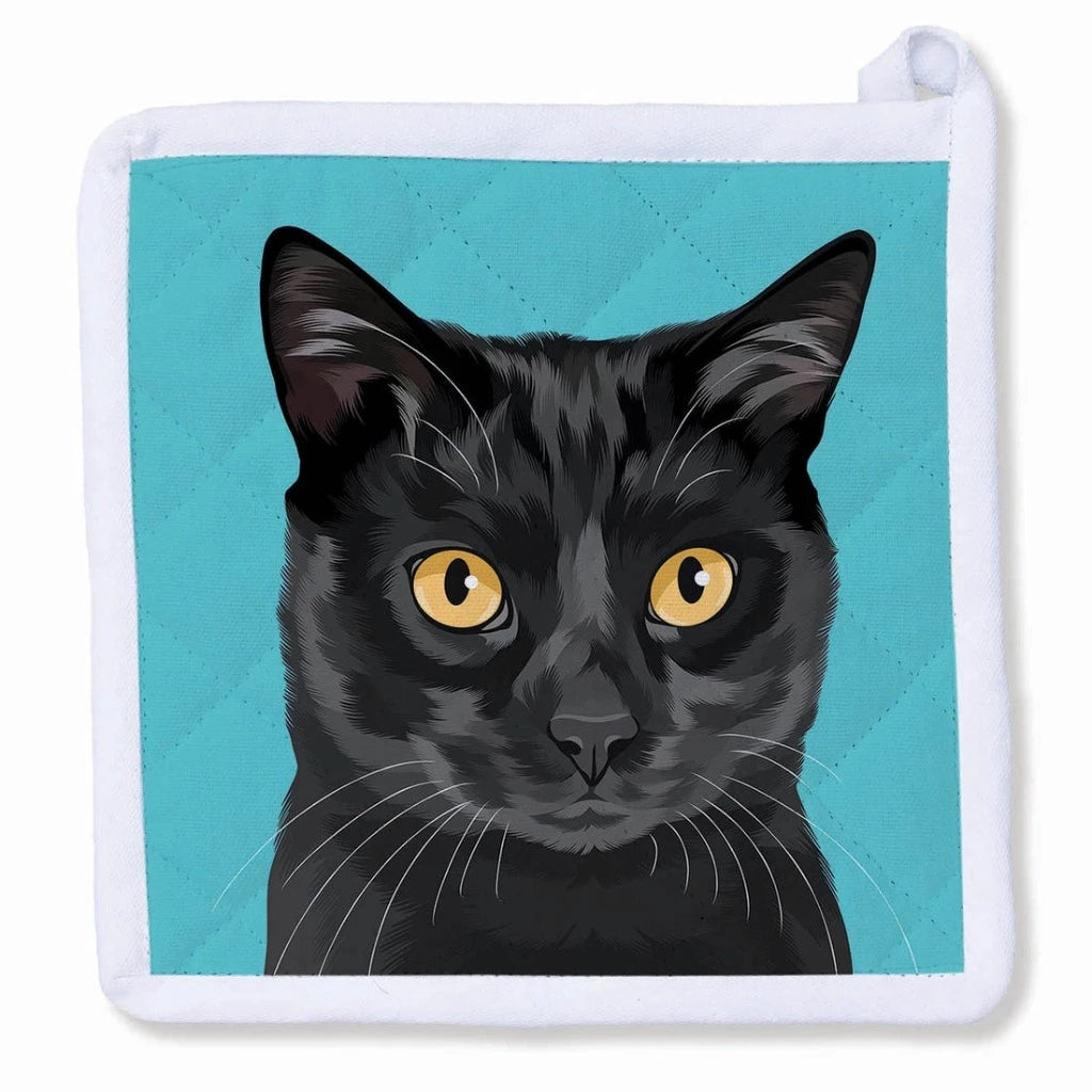 Black Cat - Potholder