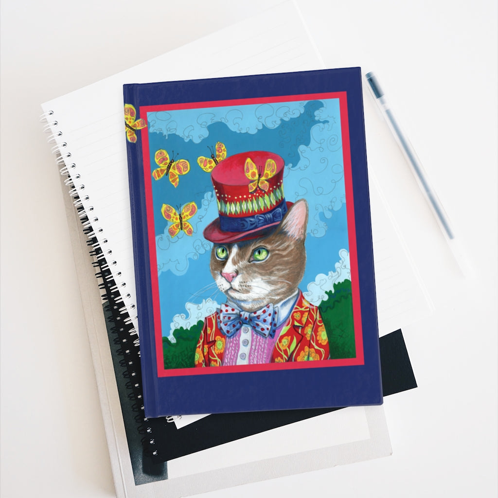 Top Hat Cat - Hardcover Journal