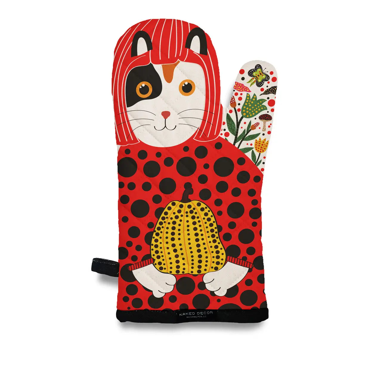 Calico Cat Yayoi Kusameow - Oven Mitt