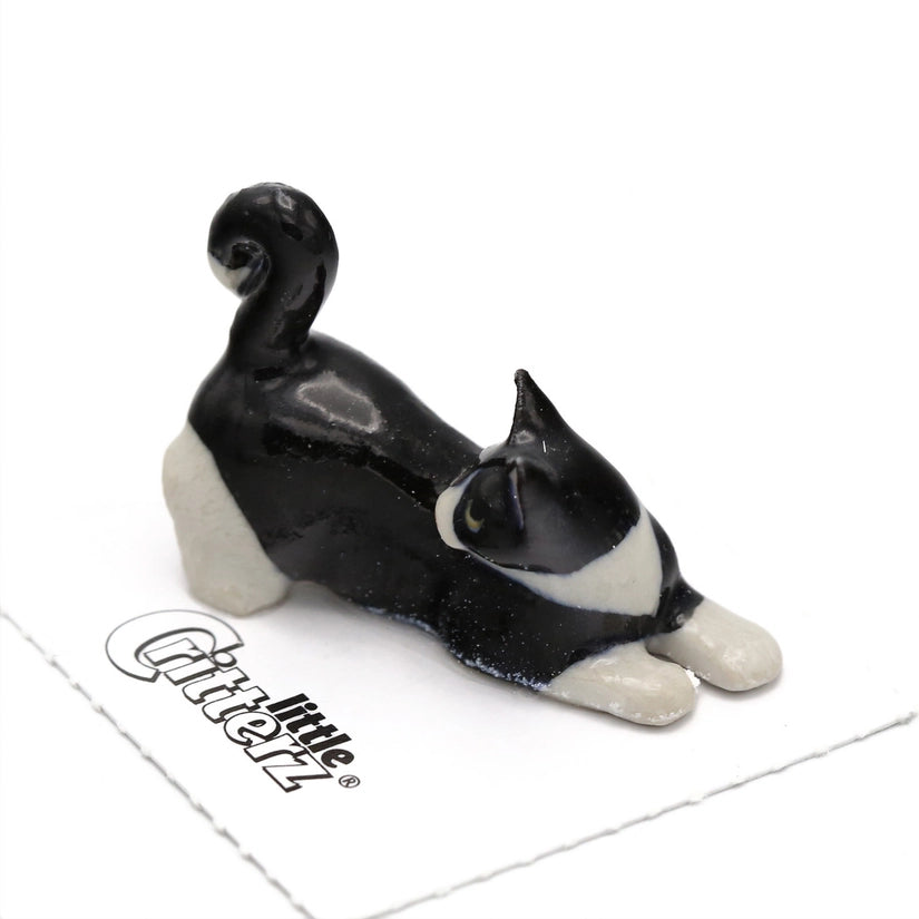 Chessie Tuxedo Kitten - Porcelain Miniature Figurire