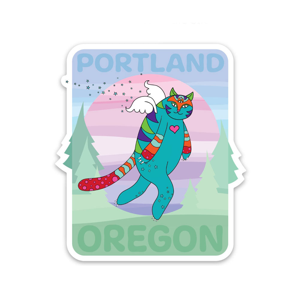 Portland Oregon Catsquatch Sticker