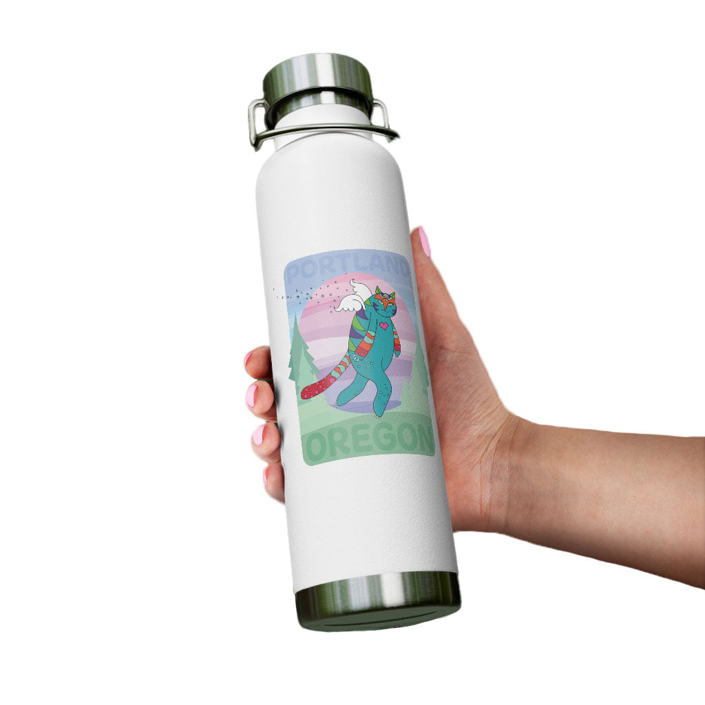 GiftyKitty Catsquatch - 22oz Water Bottle