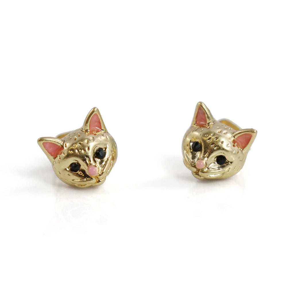 Gold Kittens - Earrings