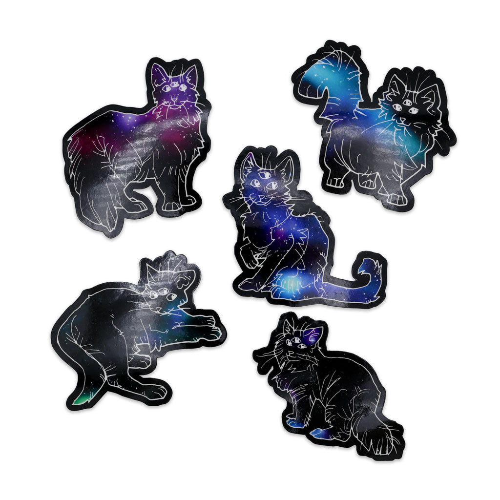 Galactic Cats - Cat Stickers pack