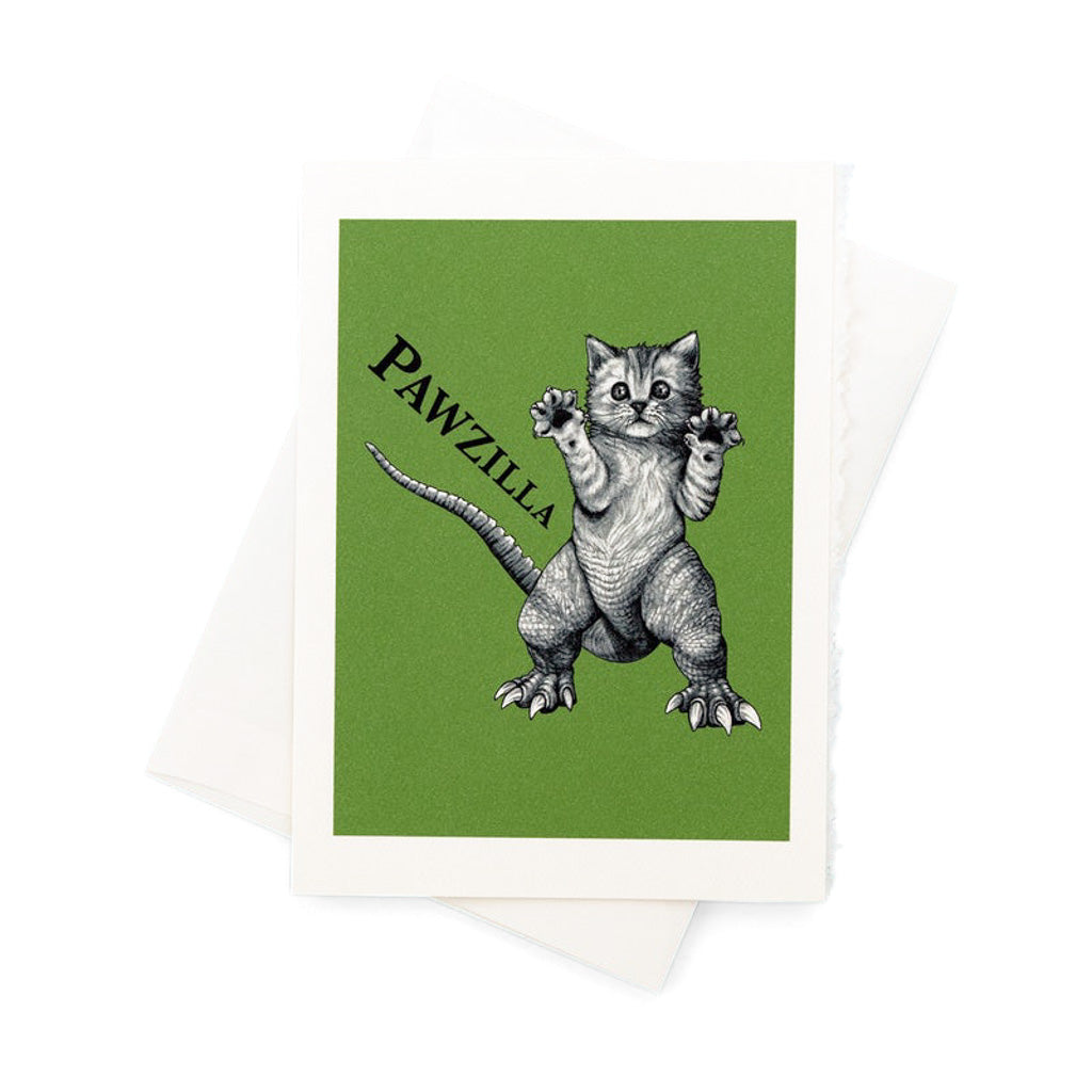 Pawzilla - Greeting Card