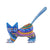Playful Blue Kitten - Alebrije Cat Sculpture