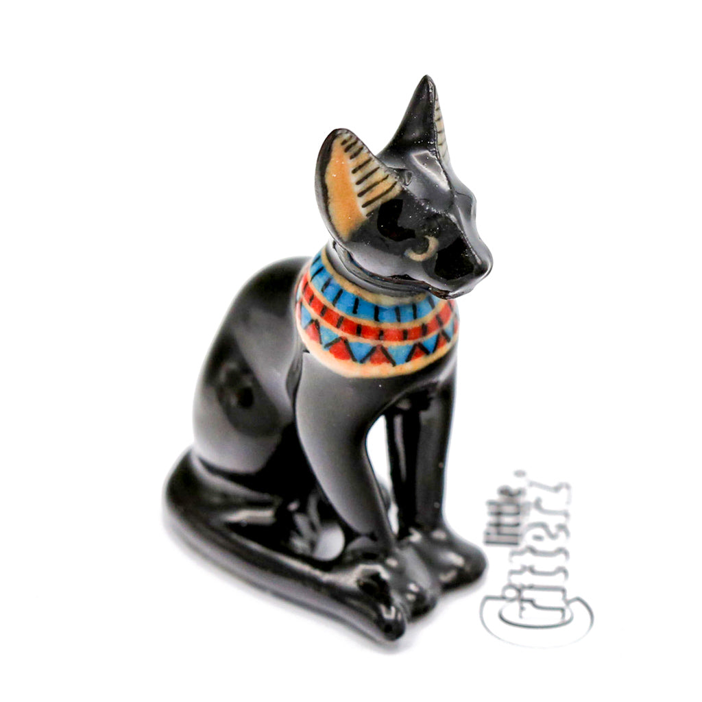 Bastet The Egyptian Cat - Porcelain Miniature Figurine