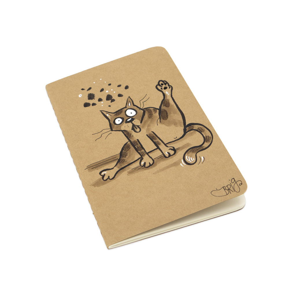 Clean Cat - Hand Drawn Notebook
