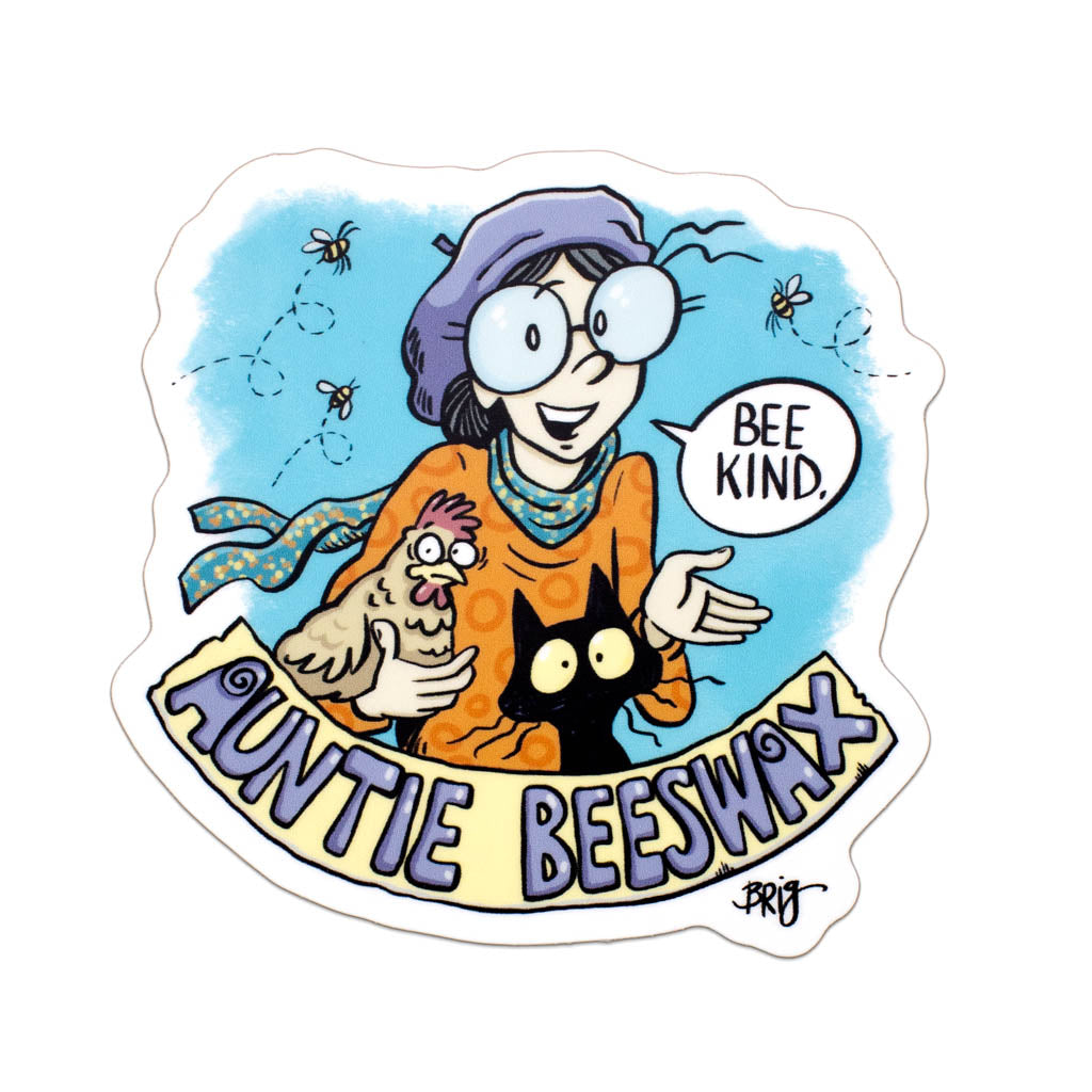 Auntie Beeswax - Sticker