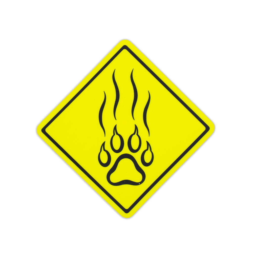 Dangerous Claw Ahead - Fluorescent Sticker