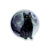 Cat Moon Night - Holographic Sticker