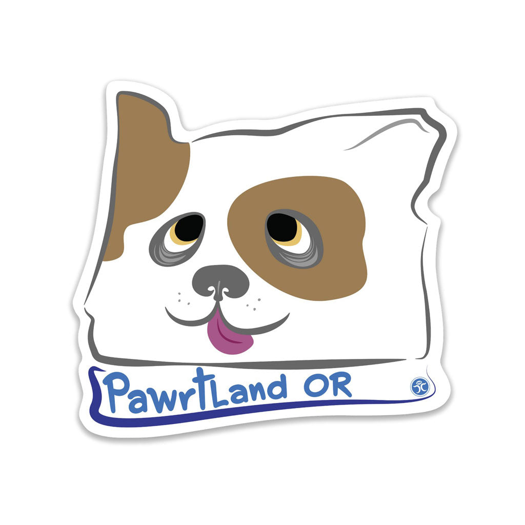 Pawrtland Doggie - Die Cut Sticker