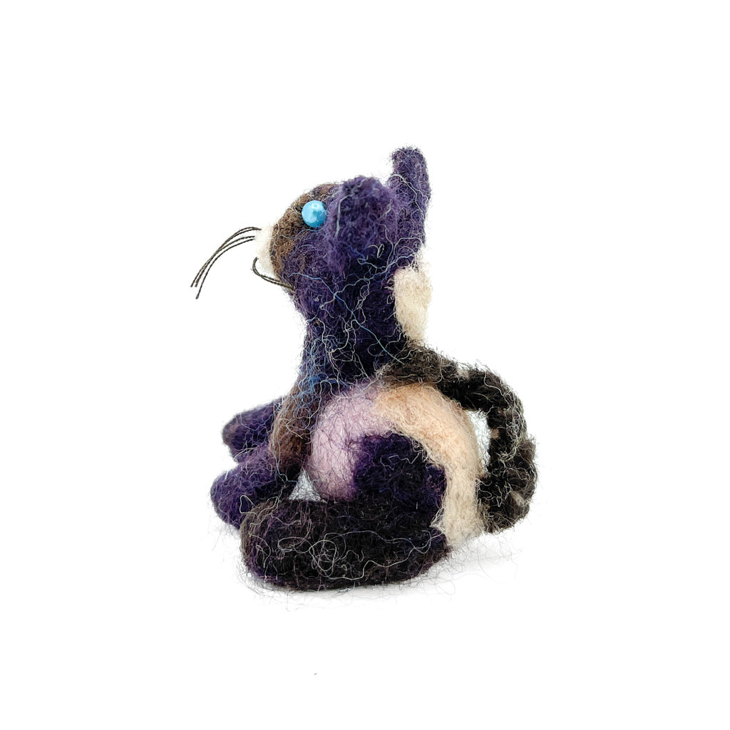 Spotty Kitty - Felted Wool