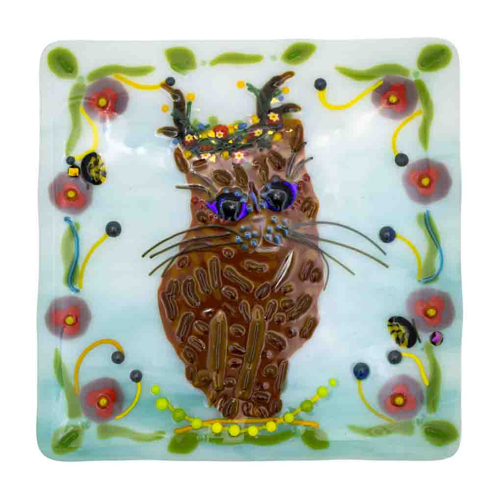 Spring Fairy - Fused Glass plate