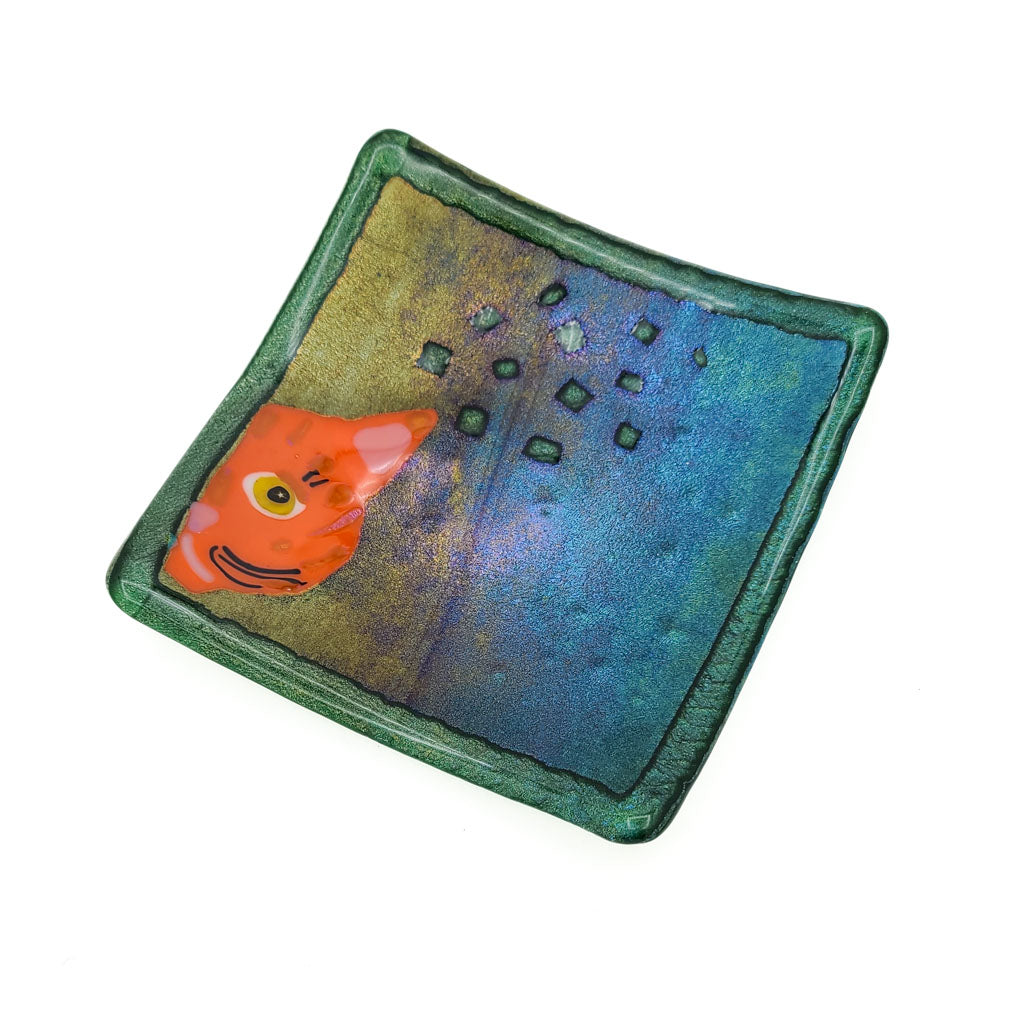 Emerald Green - Fused Glass Plate