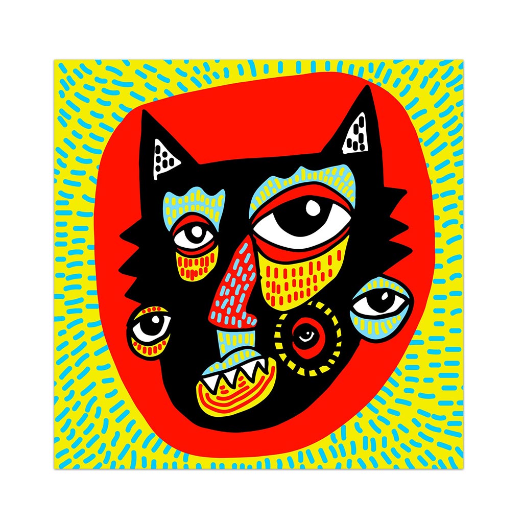 Wolf Cat - Art Print