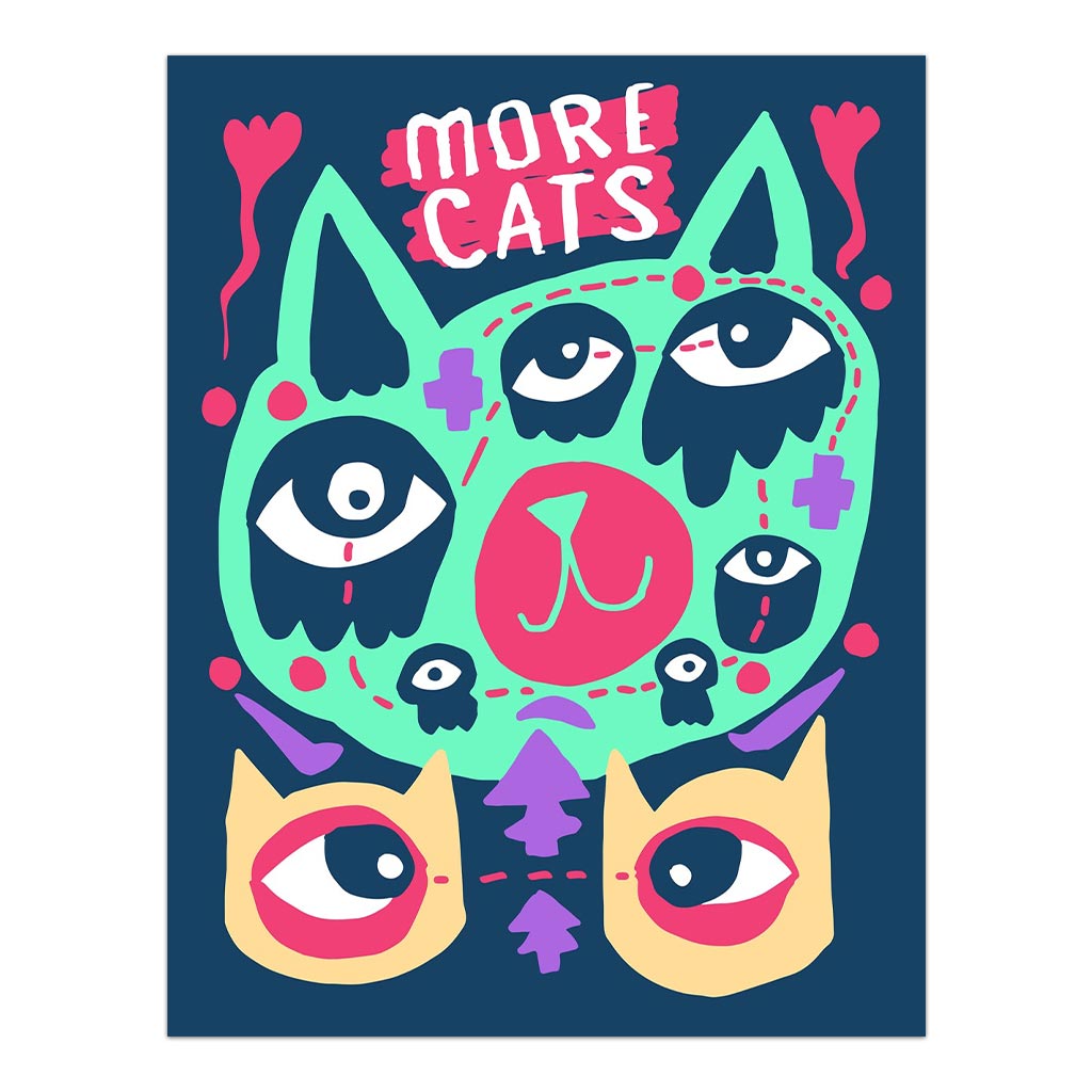 More Cats - Cat Print