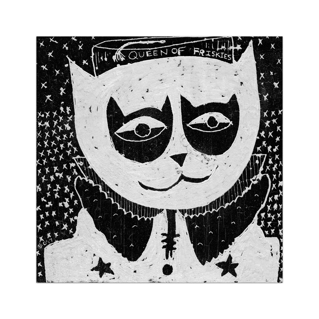 Queen of Friskies - Cat Print