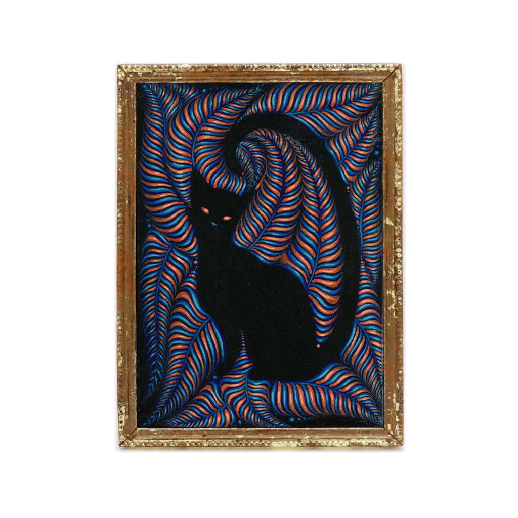 Gold Eyes Cat - Original Painting