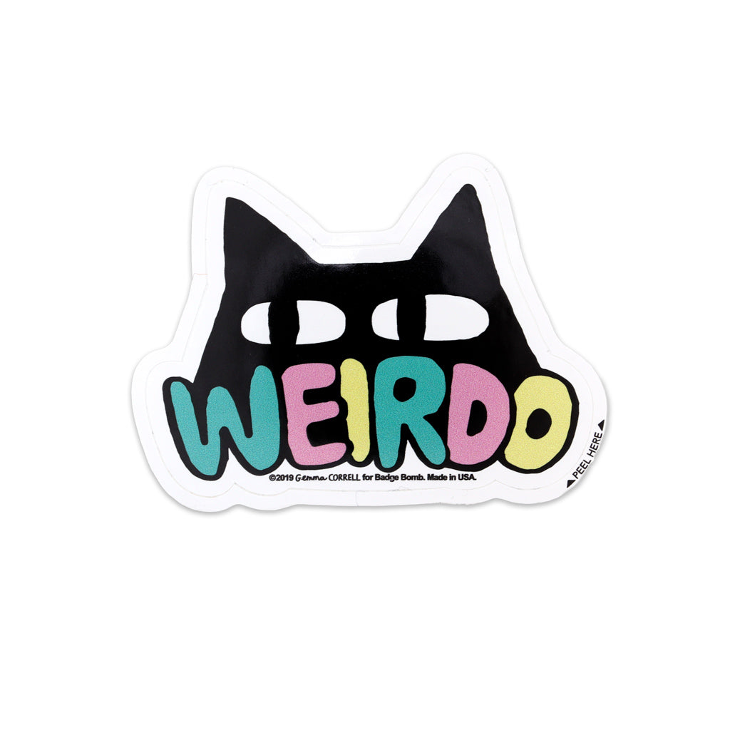Weirdo Cat - Sticker