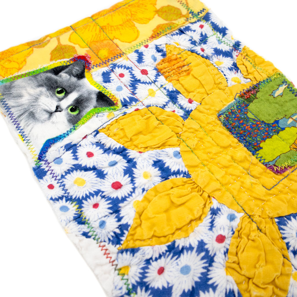 Sunshine Kitty! - Sew-On Patch Pocket
