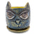 Teal Cat Planter - Handmade Ceramic
