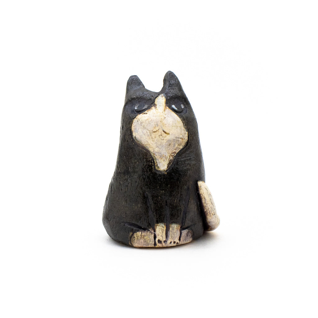 Tiny Tuxedo Cats - Handmade Ceramic