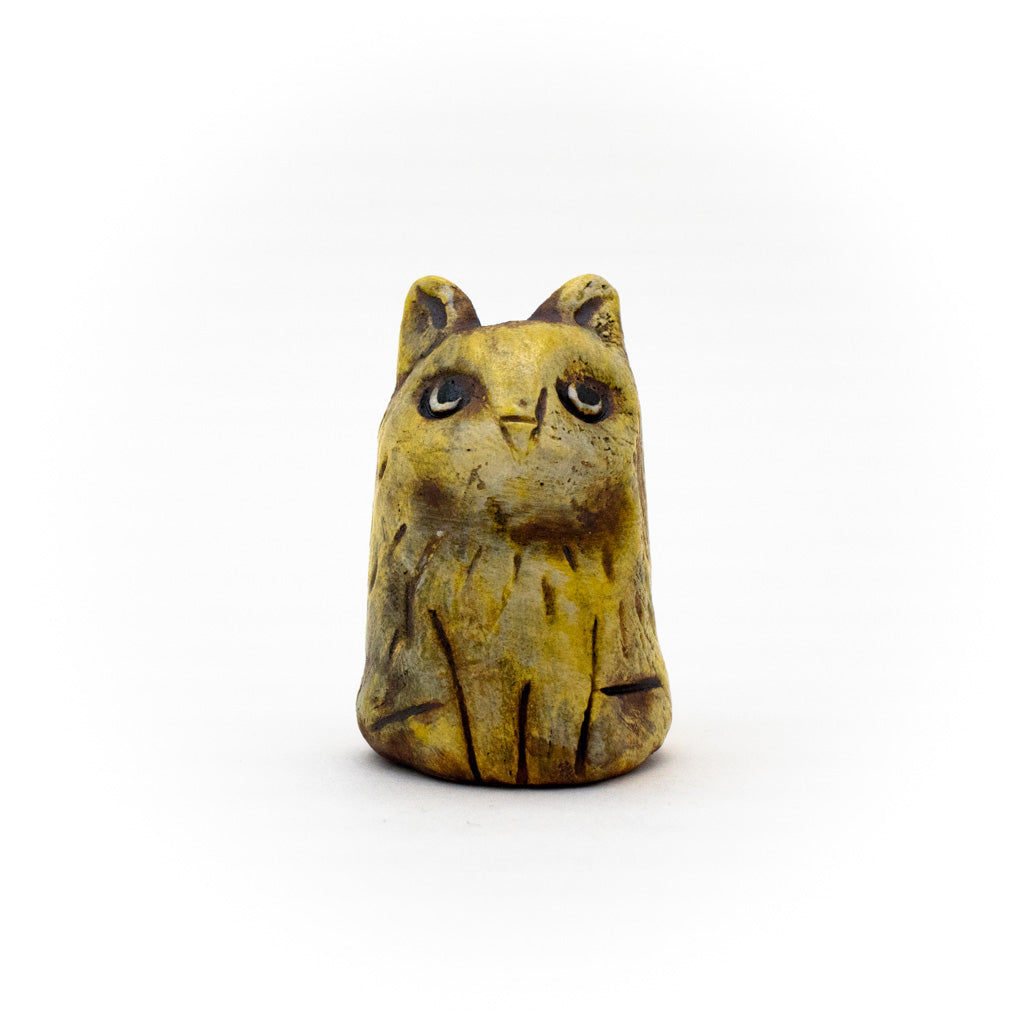 Tiny Yellow Cats - Handmade Ceramic