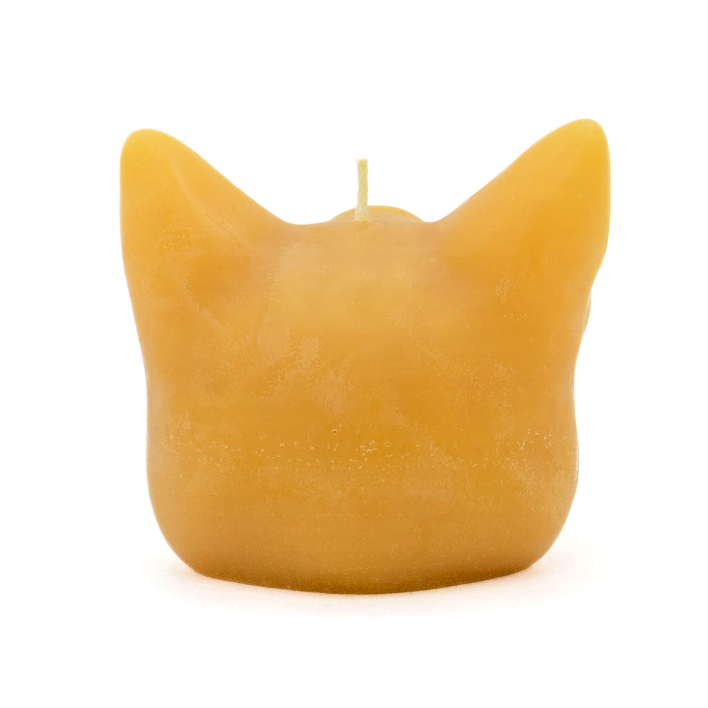 Three Eye Cat - Pure Beeswax Candle