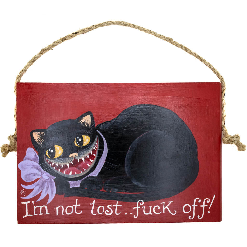 I’m Not Lost Black Cat - Original Painting - 69