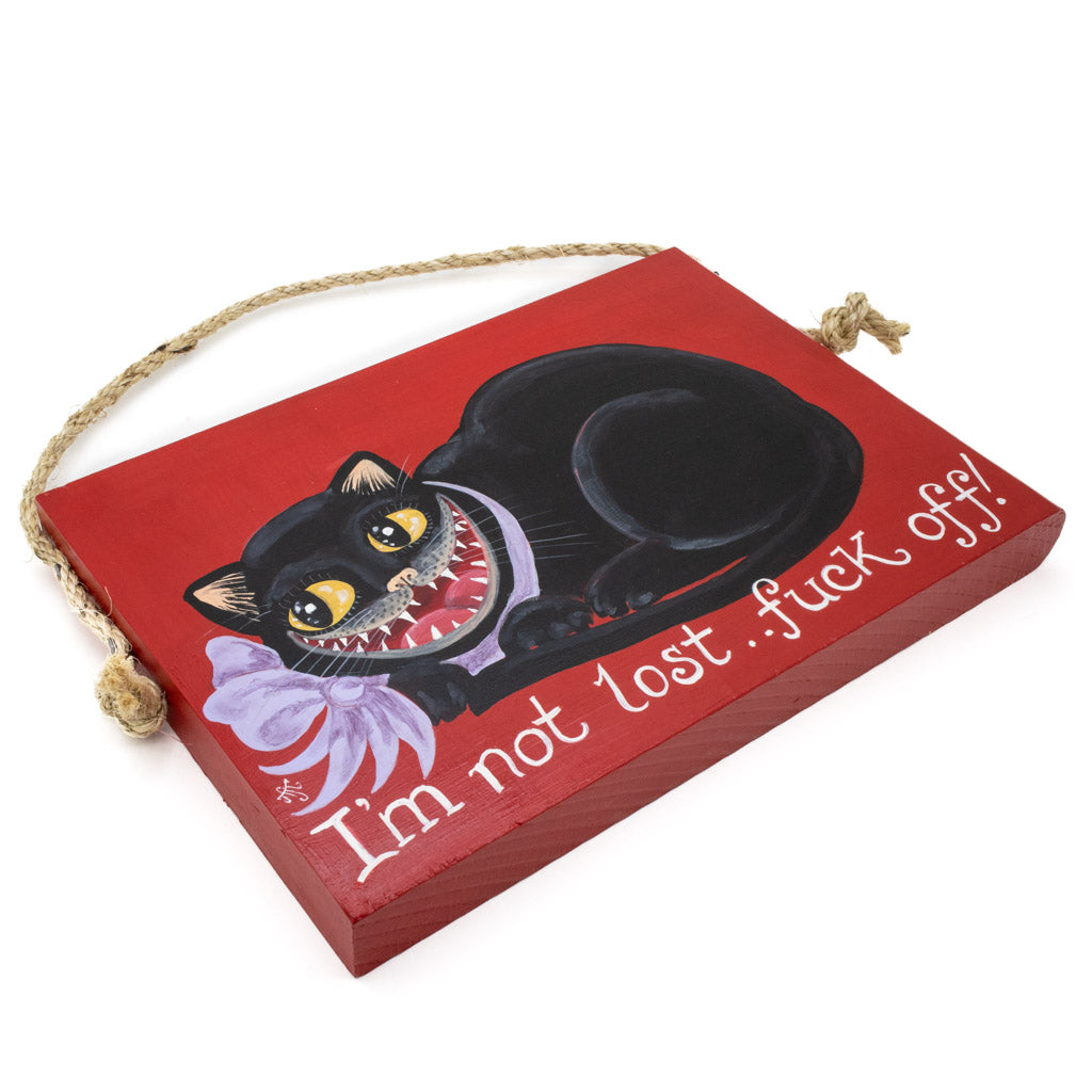 I’m Not Lost Black Cat - Original Painting - 69