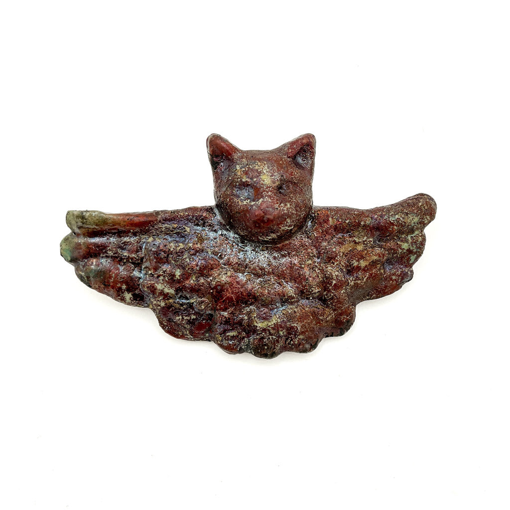 Wine Angel Cat - Ceramic