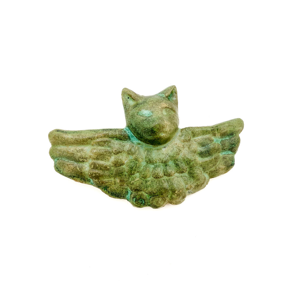 Green Angel Cat - Ceramic