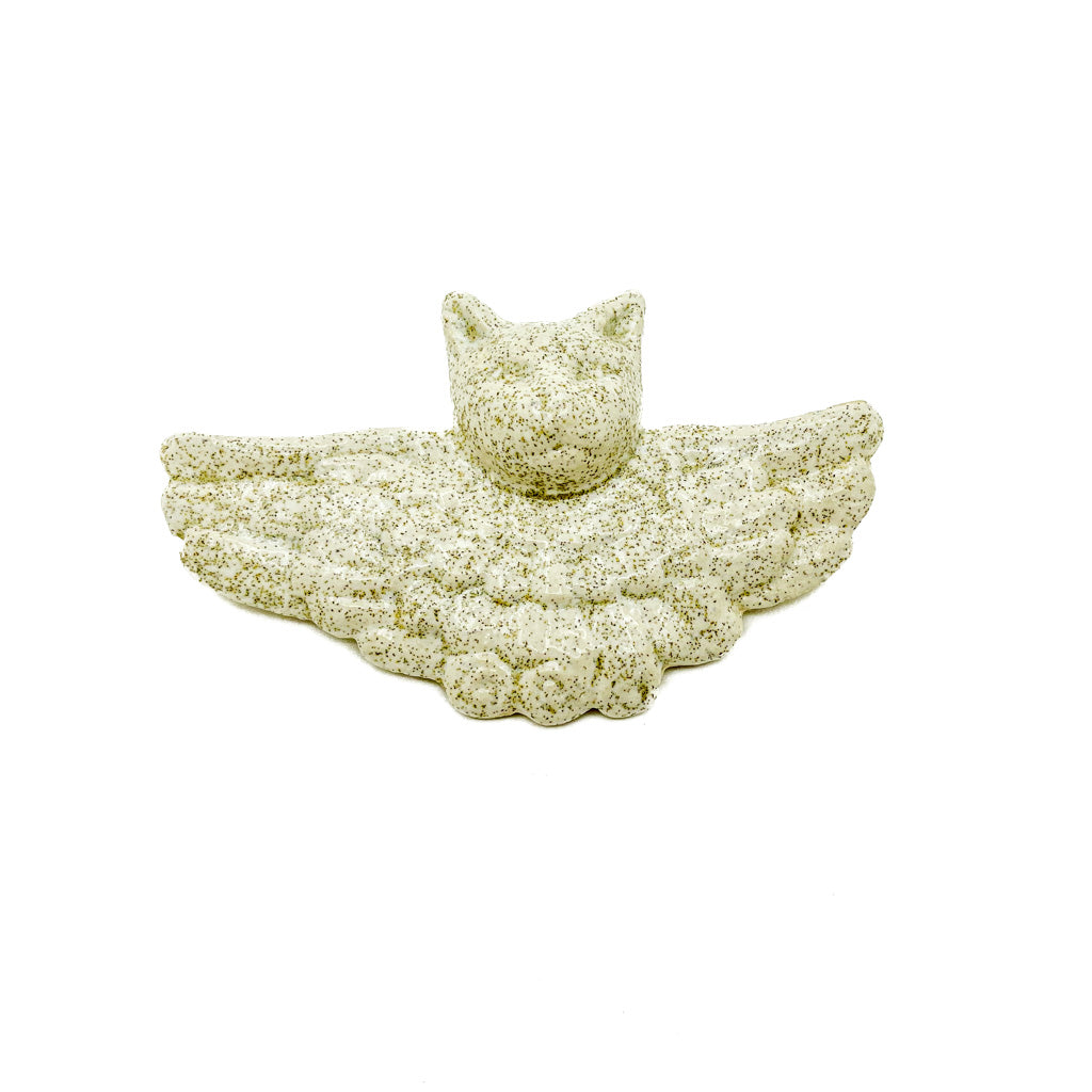Speckled Angel Cat - Ceramic