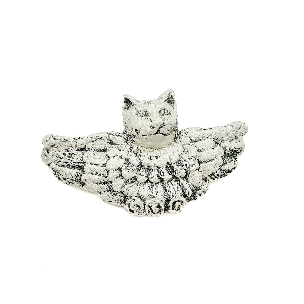 White Cat Angel - Ceramic