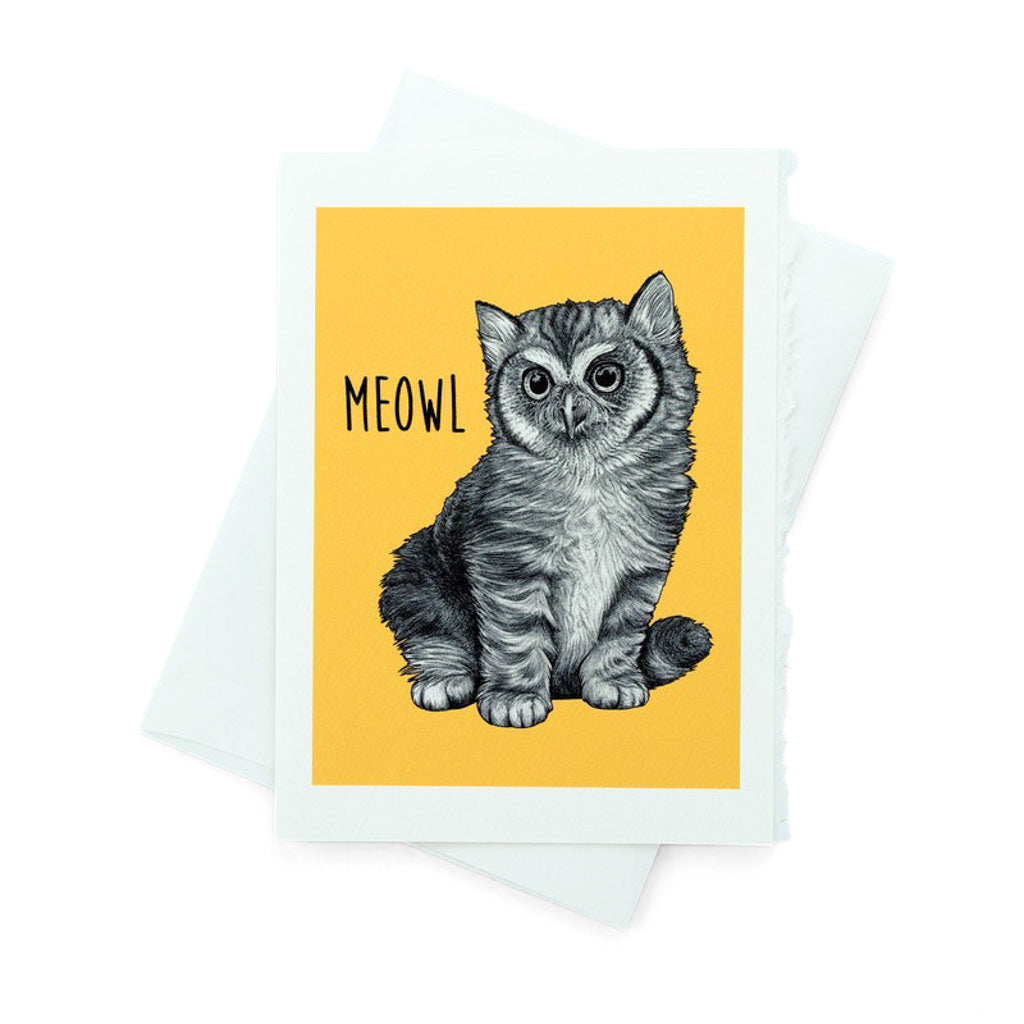 Meowl - Greeting Card