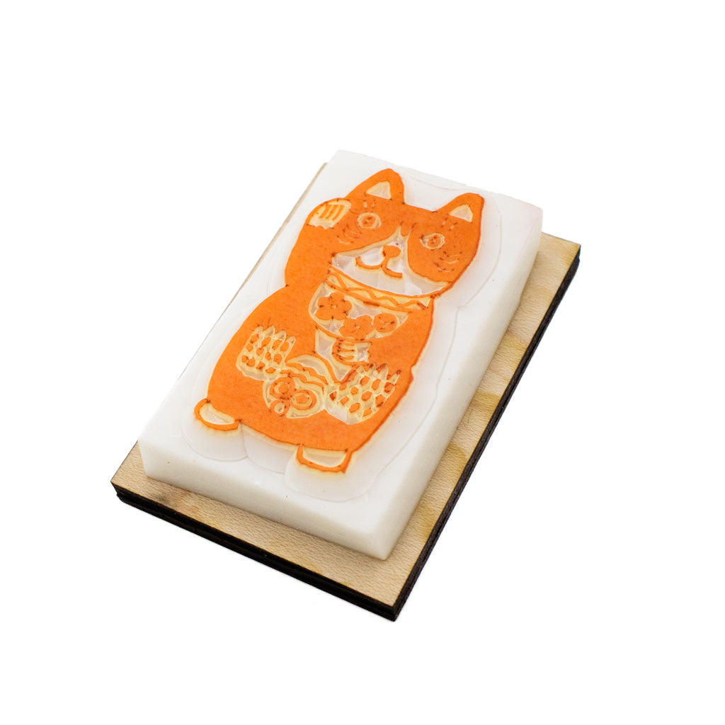 Lucky Cat - Rubber Stamp