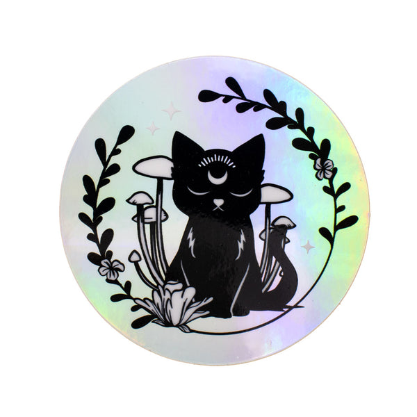 Little Meepers' Holographic Vinyl Stickers Silly Cat Stickers 